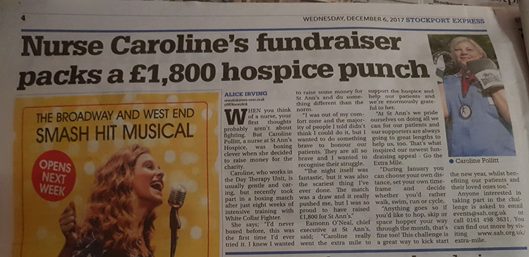 Stockport Express article