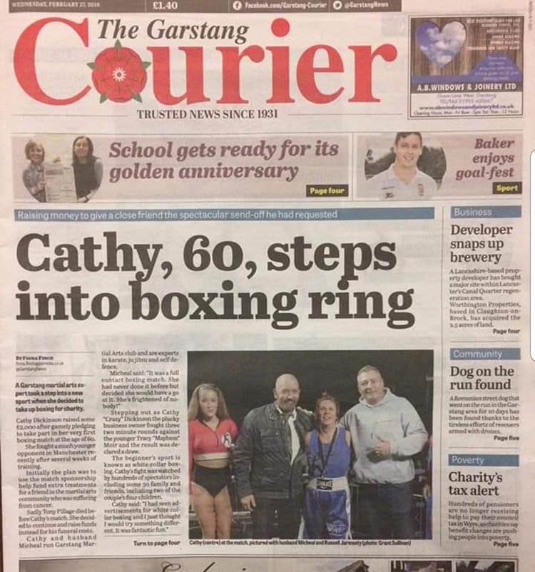 Cathy Dickinson - The Garstang Courier